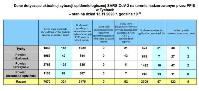 Koronawirus w województwie śląskim 13.11.2020. Prawie 4 tysiące zakażeń. Znowu najwięcej w Sosnowcu [GALERIA]
