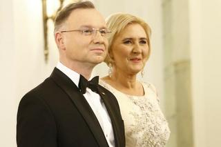 Agata Duda w balowych sukniach