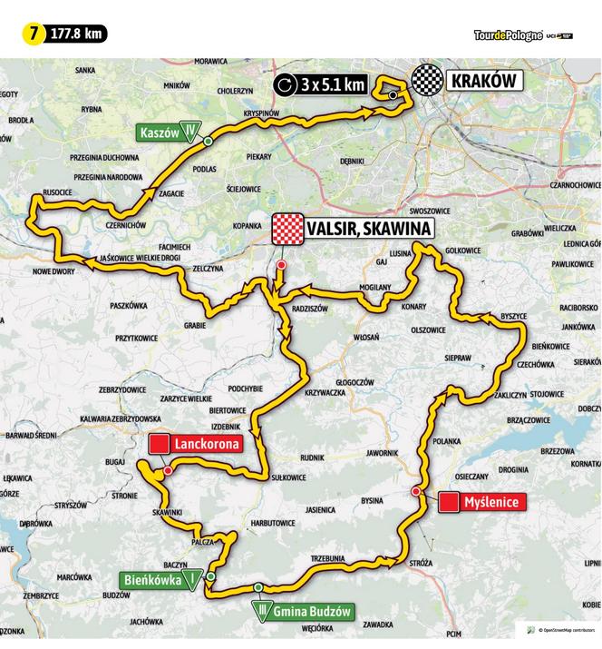 Tour de Pologne 2022: Trasa