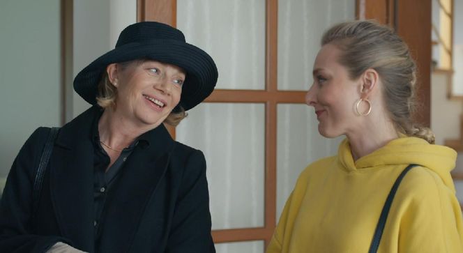 Barwy szczęścia, odcinek 3239. Wanda (Maja Barełkowska), Grażyna (Kinga Suchan)