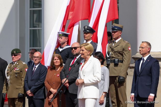 Agata Duda w bieli 