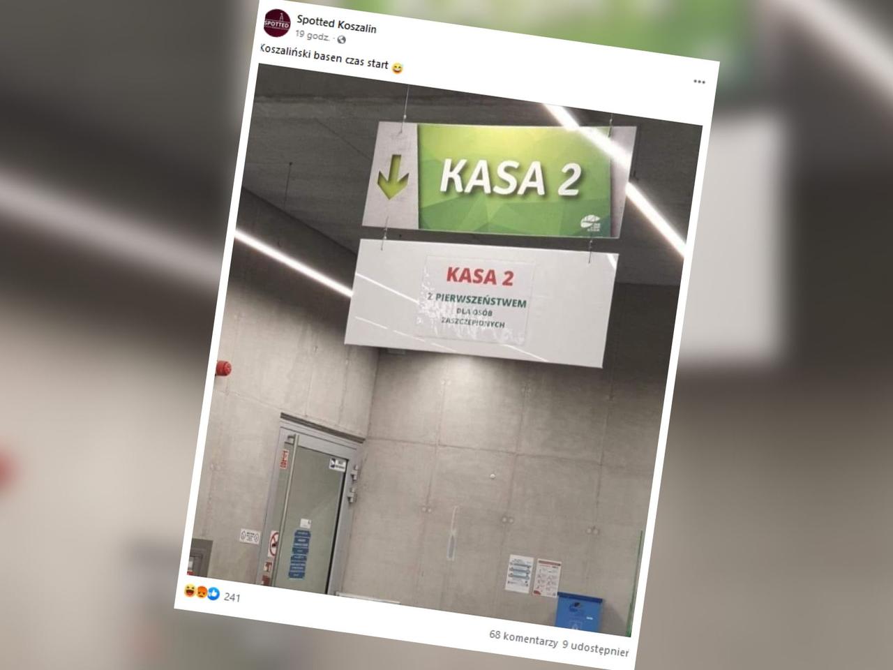 Koszalin. W Parku Wodnym otwarto kasę Z PIERWSZEŃSTWEM DLA ZASZCZEPIONYCH. W sieci zawrzało!