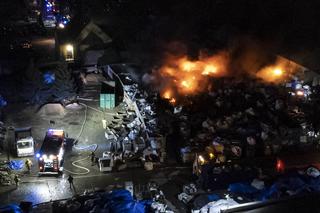 Płonęło składowisko akumulatorów i baterii