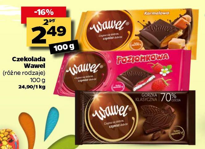 czekolada Wawel 2,49 zł