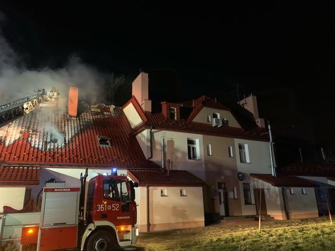 Pożar budynku wielorodzinnego przy ul. Sportowej w Tarnowie