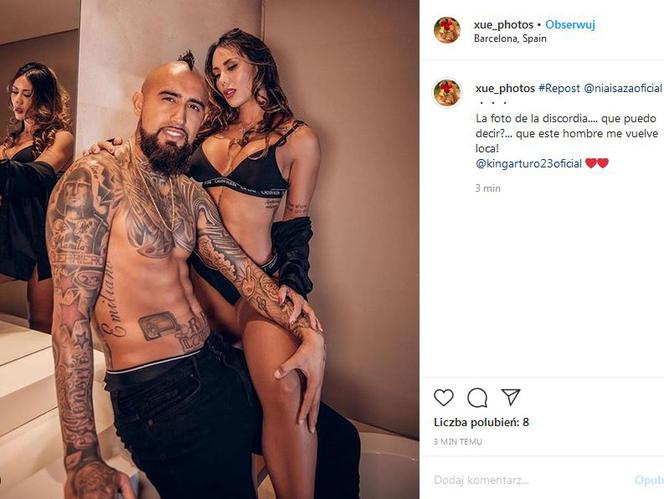 Arturo Vidal i Sonia Isaza