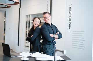 Marta Sobieszek i Grzegorz Kumiszcza, projektanci wnętrz i właściciele studia Omnicreatio