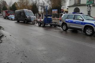 Napad na bank(omat) w pow. łukowskim. Budynek jest zupełnie zniszczony