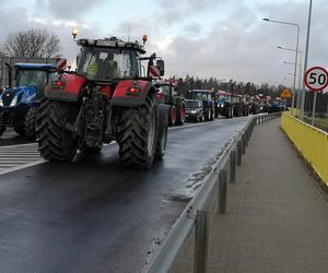 Protest rolników na Warmii i Mazurach