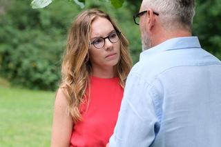 	M jak miłość odc. 1763. Adam Werner (Jacek Kopczyński), Sylwia (Hanna Turnau)