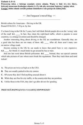 Próbny EGZAMIN GIMNAZJALNY grudzień 2011 - język ANGIELSKI: jakie były PYTANIA, ARKUSZE, ODPOWIEDZI, PRZECIEKI
