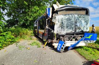 Pod Bydgoszczą autobus podmiejski uderzył w drzewo. Kilkanaście osób jest rannych!