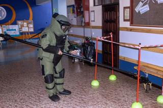 Ćwiczenia w szkole w Mścicach