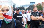 Protest przeciwko imigrantom.Tysiące kibiciów na ulicach Katowic
