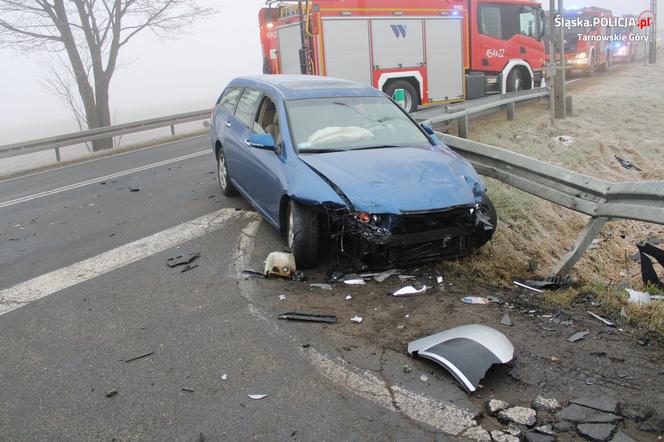 Trzy samochody zderzyły się na "niebezpiecznym" skrzyżowaniu w Boniowicach