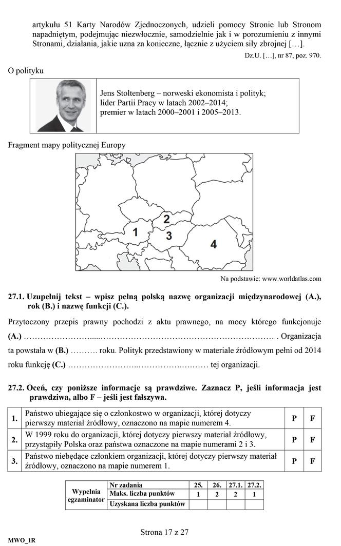 Matura 2019. Wiedza o społeczeństwie. Arkusze CKE WOS rozszerzony