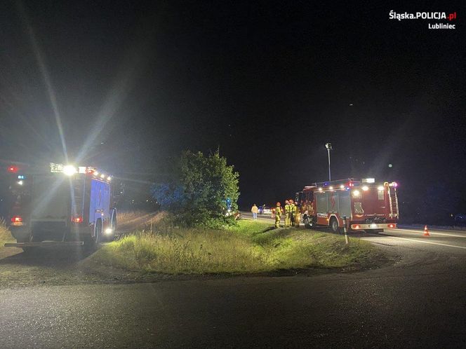 Groźny wypadek na DK46 pod Lubeckiem. 38-letni kierujący oplem trafił do szpitala