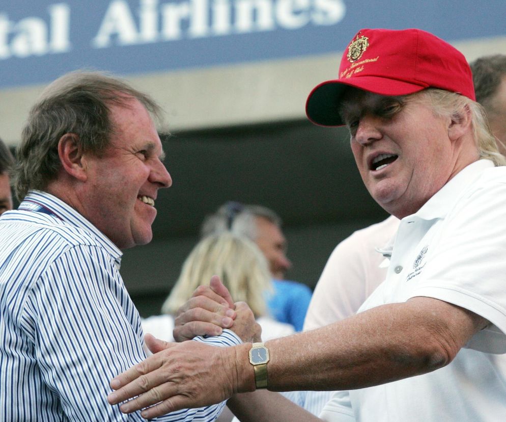 Wojciech Fibak i Donald Trump
