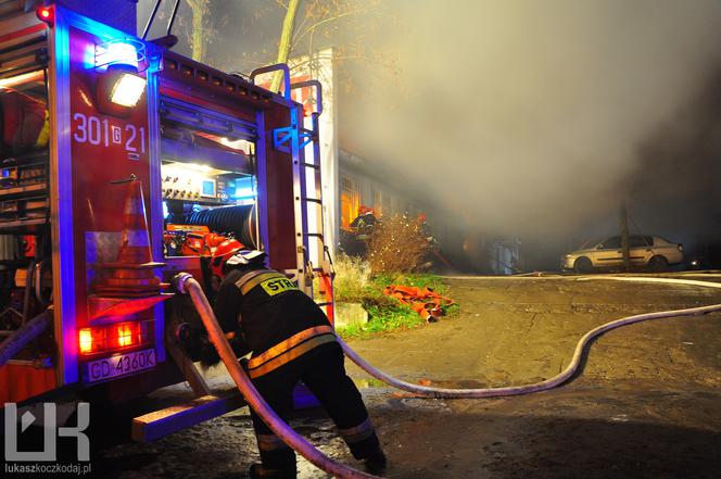 Gdańsk: Wielki pożar na ulicy Abrahama.