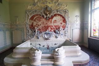 Luksusowa łazienka w pałacu Dietla w Sosnowcu