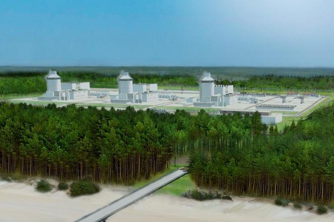 Pierwsza elektrownia jądrowa w Polsce – wizualizacja elektrowni