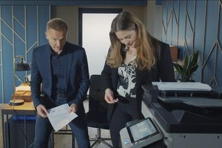 M jak miłość, odcinek 1842: Andrzej Budzyński (Krystian Wieczorek), Anita (Melania Grzesiewicz)