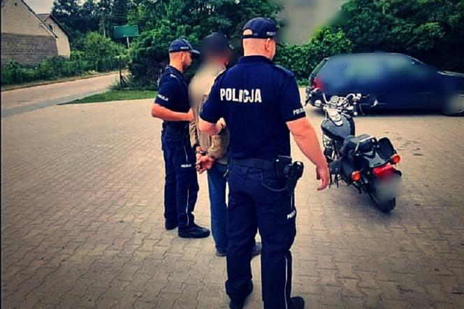 Łomża. Pijany motocyklista zatrzymany przez policję
