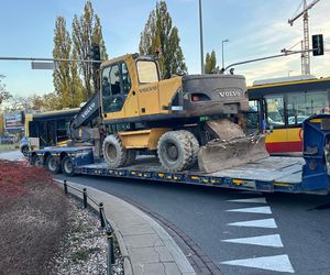 Wypadek autobus laweta