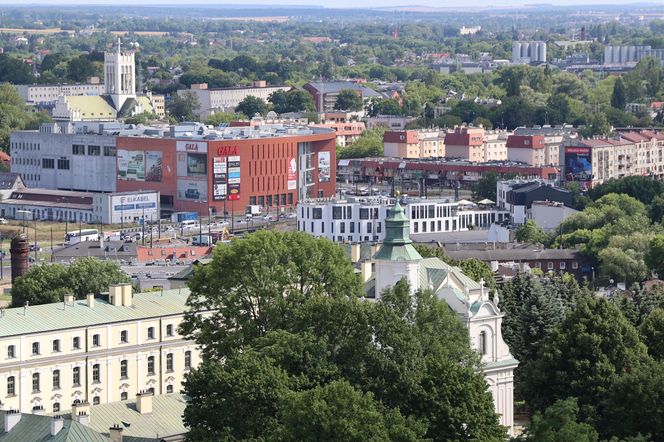 Panorama Lublina z najwyższego punktu widokowego w mieście - Wieży Trynitarskiej