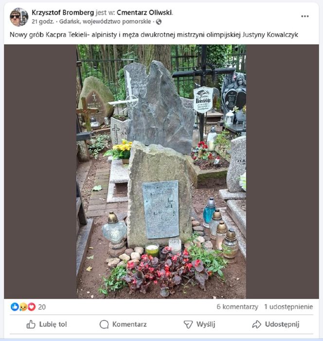 Grób Kacpra Tekieli