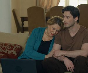 Barwy szczęścia, odcinek 3201. Józefina (Elżbieta Jarosik), Cezary (Marcel Opaliński). 