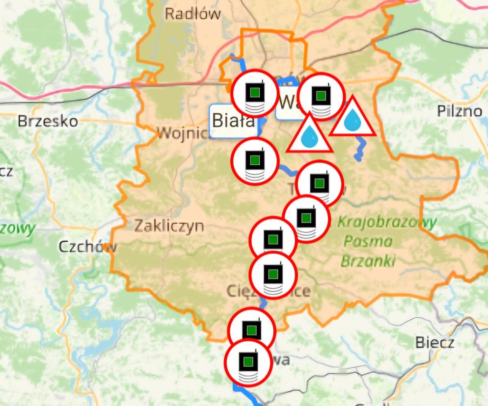 Sytuacja powodziowa w powiecie tarnowskim – jest stabilnie i bezpiecznie