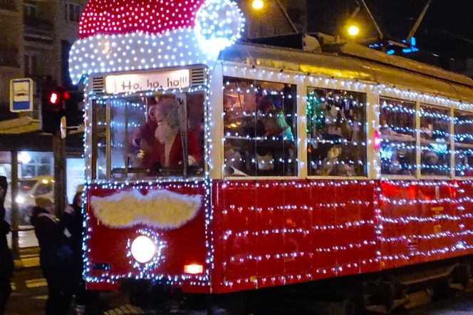 Mikołajkowy tramwaj w Szczecinie