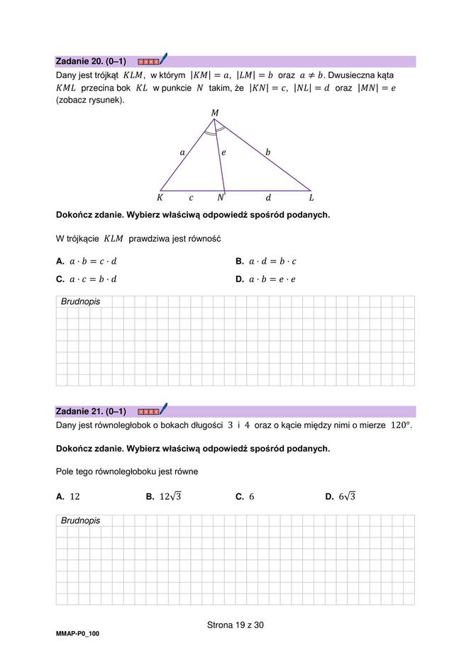 Matura 2024 - ARKUSZ CKE z matematyki (pp, nowa formuła)