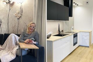 Łazienka jak z hotelu spa, łóżko, które jest w szafie. Tak Małgosia urządziła 35-m mieszkanie