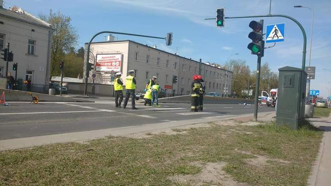 Śmiertelny wypadek w Krakowie. Na przejściu dla pieszych zginął rowerzysta