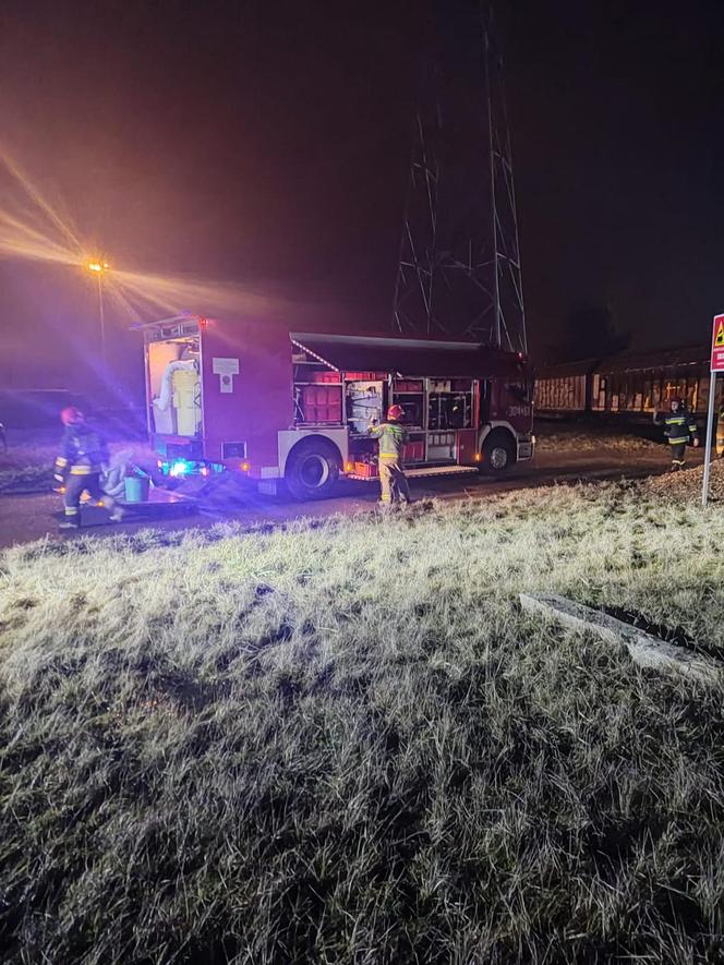 Łódź. Wypadek na przejeździe kolejowym. Tir zderzył się z pociągiem towarowym [ZDJĘCIA].