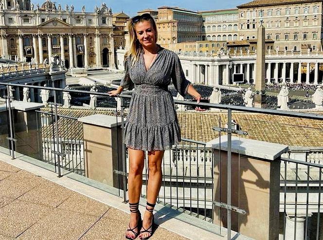 Magdalena Wolińska-Riedi z TVP - jej mąż był ochroniarzem papieży