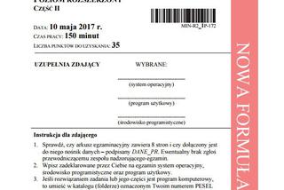 Matura 2017 informatyka. ARKUSZE poziom rozszerzony cz. 1 i2