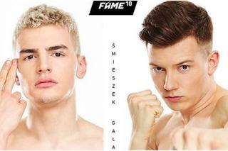 Śmieszek - Gała: dużo krwi w starciu dwóch modeli [FAME MMA 10 WYNIKI]