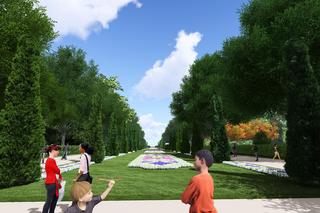 Wizualizacja parku Planty w Białymstoku po przebudowie