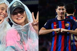 Anna Lewandowska mimo ulewy gorąco dopingowała Roberta. Spryciula! Miała patent na ogromne opady deszczu