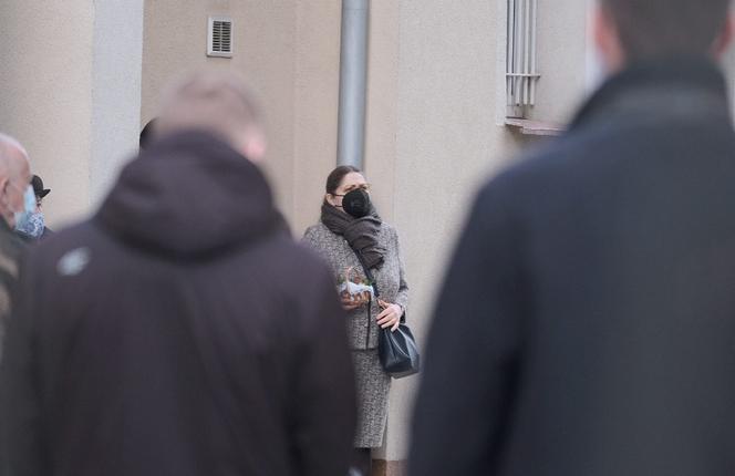 Krystyna Pawłowicz z wielkanocną święconką