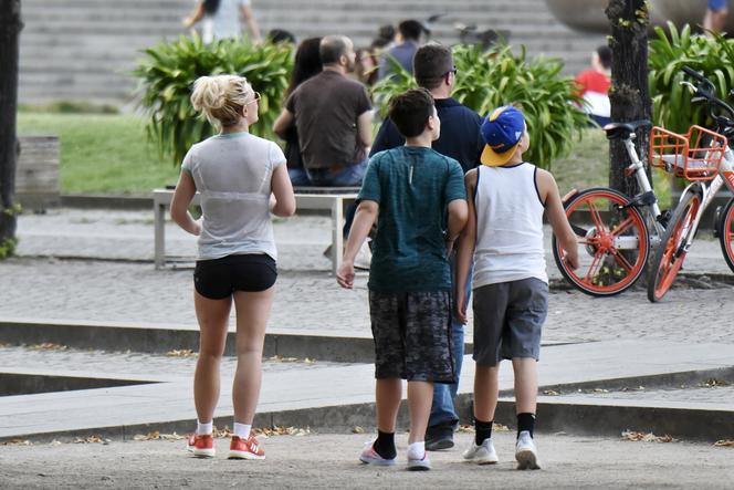 Britney Spears z synami w Berlinie