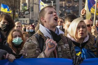 Demonstracje w Kijowie przeciw wojnie 