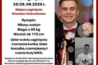 Tajemnicze zniknięcie 20-latka przed wrocławskim klubem