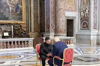 Spotkanie Donalda Trumpa i Wołodymyra Zełenskiego w Watykanie