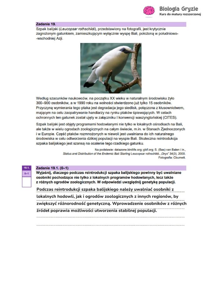 Matura 2025 - biologia