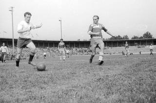 Stadion Olimpijski we Wrocławiu tuż po wojnie. To tutaj rozgrywano mecze piłki nożnej