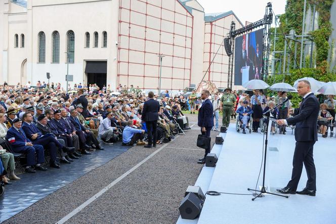 Andrzej Duda na Obchodach 80. rocznicy wybuchu Powstania Warszawskiego